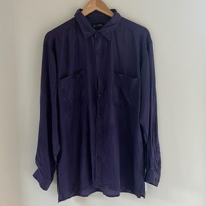 Vintage Purple Silk shirt
